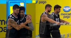 Alberto e Jonas durante a Prova do Líder