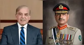 Primeiro-ministro do Paquistão, Shehbaz Sharif, e chefe do Exército paquistanês, Asim Munir