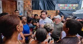 O prefeito de Belém, Igor Normando, acompanha a situação da população em bairros como o Tapanã.