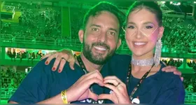 Apesar de não ser convidado, Gusmão desejou felicidades a irmã.