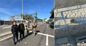 Esquadrão antibomba foi acionado e intem será periciado.