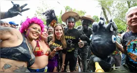 O governador Helder Barbalho participou da abertura do bloco e ressaltou o valor cultural do evento para o Pará.