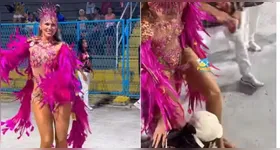 As imagens do incidente, que logo viralizaram nas redes sociais.