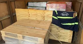 Carga de uísque apreendida pela Sefa-PA