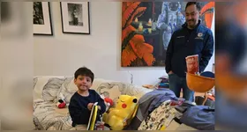 Liam Conejo Ramos no aconchego do lar, após ser detido