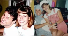 Valeria Zoppello compartilha registros inéditos ao lado de Dinho em homenagem aos 30 anos da morte dos Mamonas Assassinas.