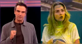 Tadeu Schmidt interrompe Ana Paula Renault durante o Sincerão após estouro de tempo e falas simultâneas no BBB 26.