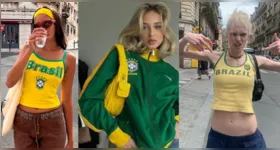 Looks em verde e amarelo ganham novas leituras no brazilcore, tendência que mistura referências brasileiras e estilo urbano.