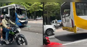 O trânsito na área segue lento.