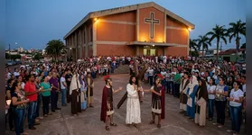Dom Vital esclareceu que algumas paróquias de Marabá celebração a sexta-feira Santa com a Via Sacra encenada