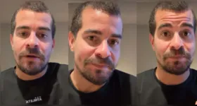 Thiago Martins durante viagem ao Japão, onde viveu momentos de tensão após sentir terremoto em Tóquio.