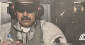 Foto de Nicolás Maduro divulgada pelos EUA após captura.