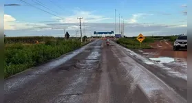 Trecho da rodovia PA-150 que passará a ter passagem livre para veículos até que a concessionária realize os reparos necessários.