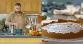 Aprenda a fazer uma torta de brigadeiro com apenas 6 ingredientes, ensinada por Diogo Nogueira.