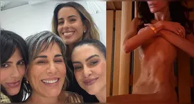 Anttónia, filha de Gloria Pires, compartilha registro ousado durante tarde de sauna em hotel de luxo na Suíça.