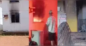 Fogo assustou moradores e destruiu parcialmente o apartamento
