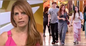 Ela circulou pelo local ao lado de Manuela e José, de 17 anos, e da mãe, Stela Abritta.