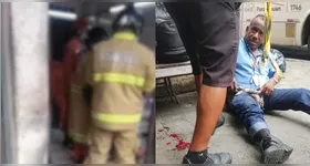 Um dos feridos após a explosão da bomba caseira