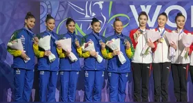 O Brasil subiu ao pódio da Copa do Mundo de Ginástica Rítmica com Geovanna Santos, conhecida como Jojo Furacão