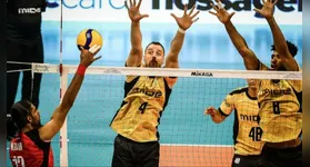 Praia Clube brilha em estreia no Mundial de Clubes de Vôlei com vitória convincente sobre Al-Rayyan