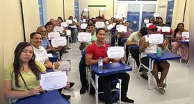Participantes do curso de Agente de Portaria durante formação realizada na UsiPaz Cabanagem, em Belém