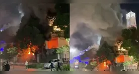 Incêndio atinge Edifício Touring, palco do Rio Fashion Week.