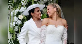 Marta e Carrie se casaram na cidade de Jupter, na Flórida.