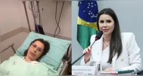 Segundo o relato, a queda provocou fratura na patela em quatro partes.