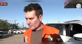 Jader Filho esteve em Marituba após alagamentos.