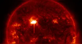 Erupção solar de classe X registrada pela Nasa em 3 de fevereiro de 2026, a partir da região ativa AR 4366 no Sol.