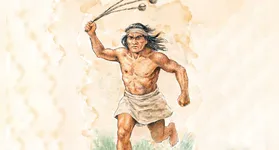 Capa provisória Cayuare, o protagonista da HQ Charruas, desenvolvida por Rodinério da Rosa e Moacir Martins