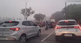 Avenida João Paulo II é uma das mais movimentadas nas primeiras horas da manhã.