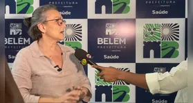 A secretária municipal de Saúde de Belém, Dyjane Amaral.