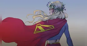 Supergirl: O Mundo produzida pela artista Joëlle Jones para a edição dos Estados Unidos.