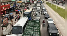 Carnaval em Belém: rodovias com movimento intenso.