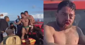 Agressões ocorreram após divergência na cobrança de cadeiras e guarda-sol; investigação aponta mais de dez envolvidos no ataque aos turistas.