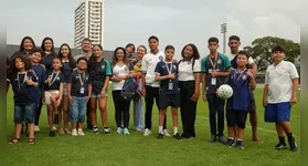 Durante a atividade, as crianças puderam conhecer as dependências do estádio