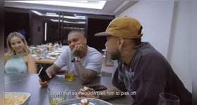 A bronca veio de Bianca Coimbra, esposa de Cris Guedes, amigo próximo do atleta.