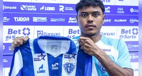 Thiago Índio é apresentado como novo volante do Paysandu e promete honrar a camisa bicolor