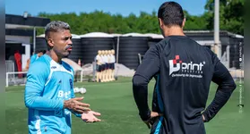 Marcinho e o técnico Junior Rocha, são alguns dos principais nomes do Paysandu para a Série C