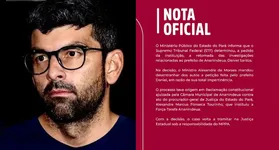 O caso segue em acompanhamento pelo Ministério Público e pela Justiça do Estado do Pará