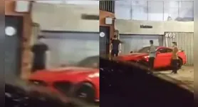 Acidente com Ford Mustang em Belém: motorista perde controle e colide com dois carros.