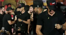 A atitude gerou revolta em internautas nas redes sociais, que consideraram a atitude uma falta de respeito com o cantor.