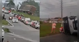 O acidente ocorreu em um dos principais acessos entre Ananindeua e Belém