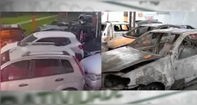 Polícia investiga se foi um incêndio criminoso.