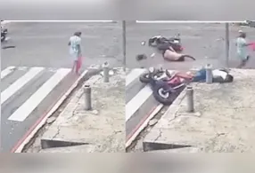 Acidente quase resulta em uma tragédia maior.