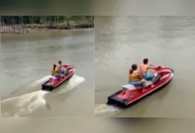 Vídeo acumula comentários bem-humorados e elogios à criatividade do autor da façanha.