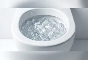 Gelo no vaso sanitário: truque promete melhorar o cheiro e até ajudar na limpeza.