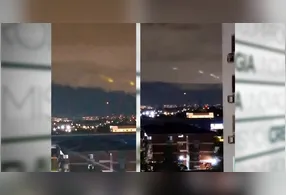 As luzes foram registradas na última segunda-feira (20).