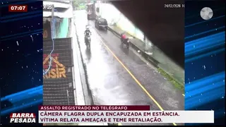 Imagem ilustrativa do vídeo: EXCLUSIVO: Dupla encapuzada assalta estância em Belém